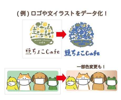 画像からAIデータ化します Illustratorで使用できるアートワークに変換します！ イメージ2