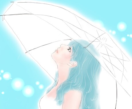 透明感のある可愛い女の子描きます アイコン・ブログ・グッズなど用途に合わせたオリジナルイラスト イメージ2
