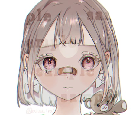 正面限定◇修正無制限！SNS用アイコン描きます イメージ1