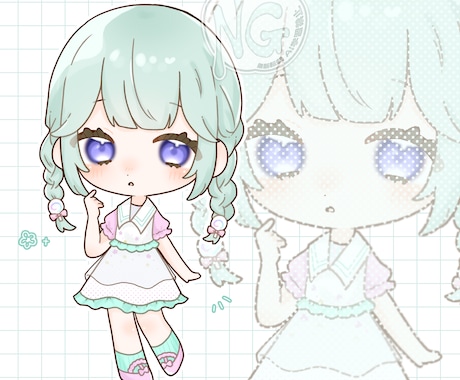 もちもちかわいいSDをお描きします もちもちでかわいいSDが得意です！表情差分、商用利用◎ イメージ2
