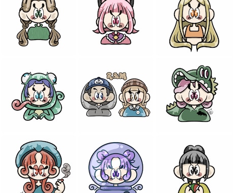 個性的なPOPアイコンお描きします 好きを詰め込んだ個性的なイラストが好きな方へ！ イメージ1