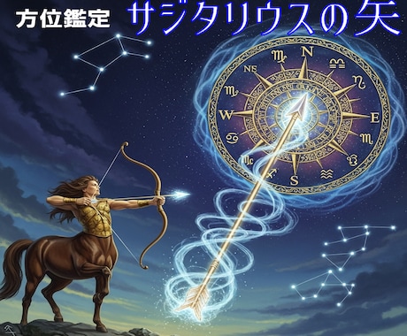 サジタリウスの矢（奇門遁甲）で方位の吉凶を占います サジタリウスの矢：あなたの望みを射抜く開運方位術 イメージ1