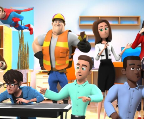 あまり見かけない3Dキャラアニメ動画を制作します ３Dキャラアニメーション動画制作します イメージ1