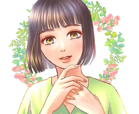 オリジナルアイコンをお描きします お好みの美男美女をお描きします イメージ2