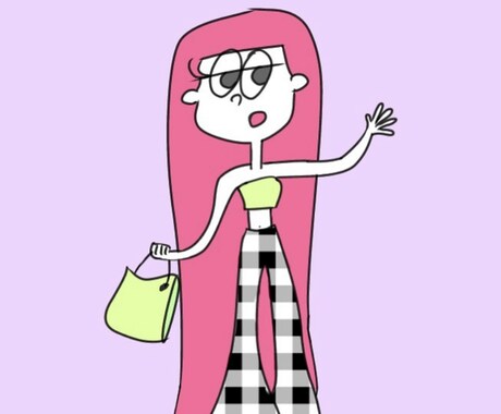 可愛らしいイラスト作成します 海外風の可愛いいゆるい感じの絵が中心です イメージ1