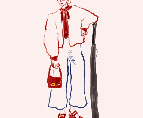 似顔絵やSNS用の人物イラスト描きます SNSや動画、記念日にも。おしゃれなイラストを手軽に イメージ1