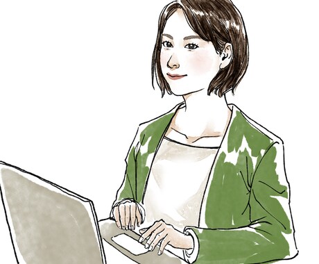 繊細な水彩タッチの人物アイコンイラスト描きます 似顔絵◎商用◎|SNSアイコン|副業アイコン|日常使いも◎ イメージ2