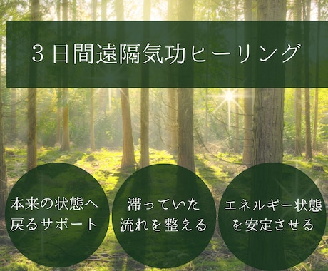 停滞した流れを動かす3日間遠隔氣功ヒーリングします エネルギーを整え停滞した現実の流れを動かします イメージ2