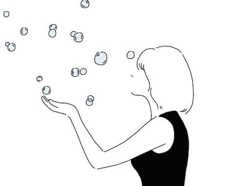 お気に入りの写真をゆるゆるおしゃれな線画にします 線画のようで線画じゃないみたい！！ イメージ1