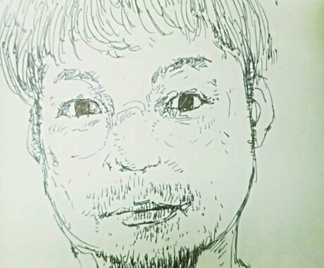 あなただけのオリジナル似顔絵描きます どこか味のある不思議なタッチで描きます。 イメージ2