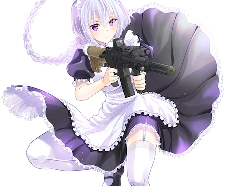 ファンアート・推しキャラを高クオリティで描きます 美少女が得意ですがイケメンも大好き。銃器少女も描きます。 イメージ2
