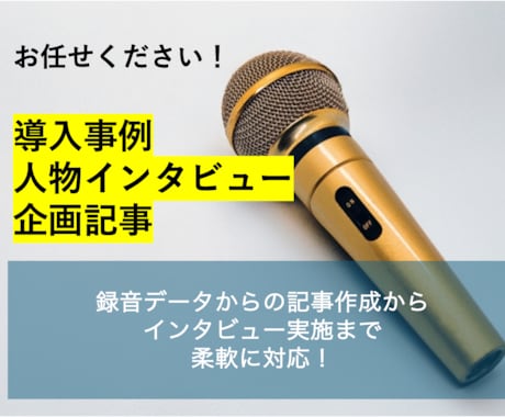 インタビュー記事を作成します 導入事例・人物紹介など、読みやすい文章を作成します◎ イメージ1