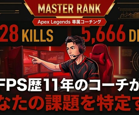 Apexコーチング｜原因を特定して上達させます シーズン28対応！マスター到達コーチが課題を言語化します。 イメージ1