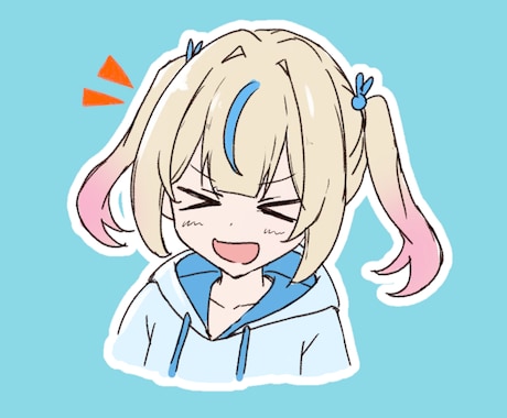 ラフでかわいいイラスト描きます SNS、サムネ、ショートに、ラフでかわいいイラスト描きます！ イメージ2