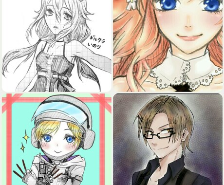 アイコンイラスト描きます モノクロから軽いカラーまで頑張って楽しく描きます♪ イメージ2
