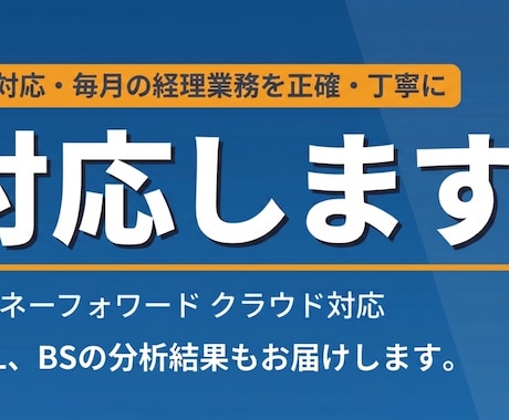 MFC対応・毎月の経理業務を正確に対応します 属人化した業務を、誰にでもできる形に業務効率もいたします。 イメージ1