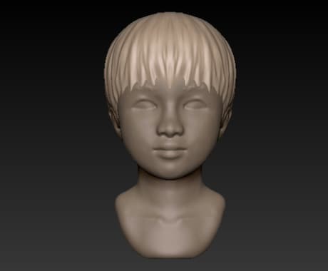 顔の３Dデータを制作いたします ３Dプリンターで出力してお楽しみください イメージ1