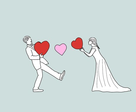 ウエディングアイテムに使えるイラストを描きます ウエディングフォトを線画イラストにします。 イメージ2