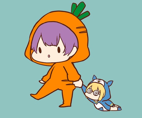 思わず使いたくなる！可愛いアイコンイラストかきます sns用のアイコンが欲しい方へ。可愛いイラストかきます！ イメージ2