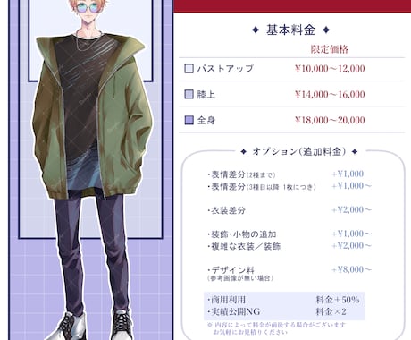 柔らかい雰囲気の立ち絵描きます 初回の方でも安心の限定価格！！ イメージ2