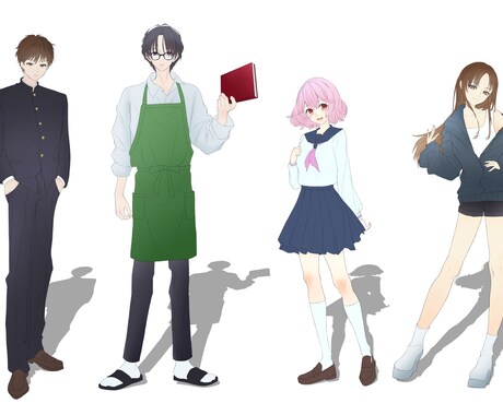 立ち絵や一枚絵など用途に合わせたイラスト作成します 配信者やVTuberさん向け他ジャケットイラストや書籍用など イメージ2