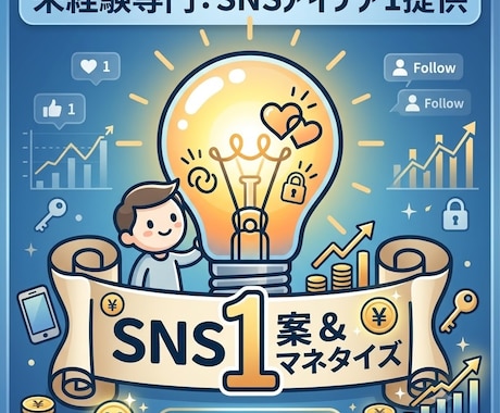 特技ゼロOK！AI×SNS投稿アイデアお届けします 1人で悩むのは今日で終わり。あなたの可能性を広げるSNS投稿 イメージ1