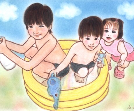 にっこり喜んで頂ける似顔絵年賀状描きます（*^_^*） イメージ2