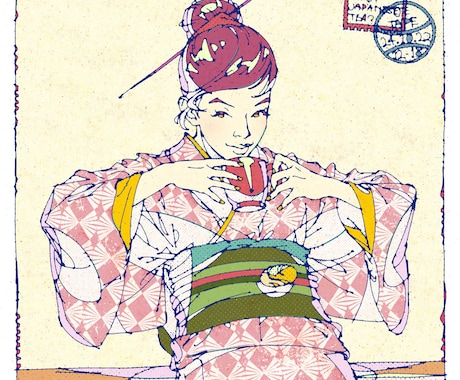 ちょっとレトロなラインアートお届けします 挿絵や広告に洒落たイラストをどうぞ。 イメージ2