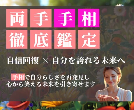 5名様限定！あなたの魅力を言語化します 手相から導く“自分らしさを見つける”鑑定 イメージ1