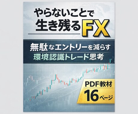 FX 環境認識トレード思考をPDFで解説します 環境認識を軸にした裁量トレード思考 イメージ1