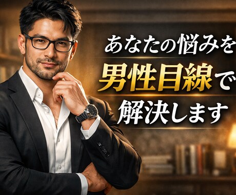 誰にも言えない悩みを男目線で本音でアドバイスします 男性心理でやさしく本音でアドバイスいたします。 イメージ1