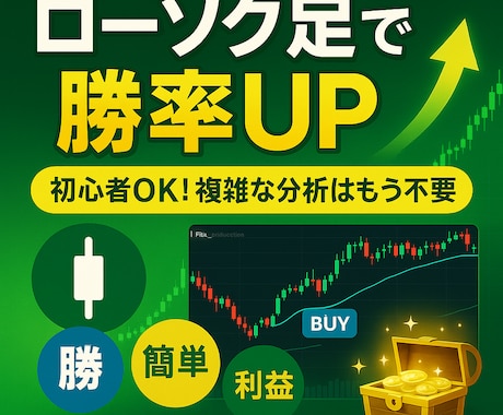 あなたの常識が変わるシンプルなトレード手法教えます 「シンプル」こそが、最強の武器。トレードに迷いを無くします。 イメージ1