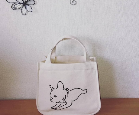 ペットの写真からバッグ、収納用帆布BOXを作ります ペットのイラストを帆布にプリントした世界で一つのアイテムを♪ イメージ2
