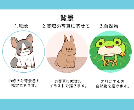 SNSアイコンに!ゆるかわ動物アイコン作ります 動物の可愛らしい雰囲気をゆるかわに再現いたします。 イメージ2
