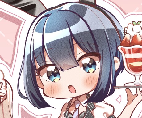 まんが家/ミニキャライラスト制作いたします SNSのアイコンやオリジナルグッズに……！！✨ イメージ1