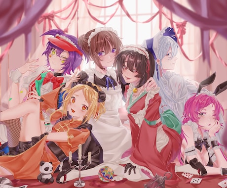 一枚でストーリーが伝わる世界観のイラストを描きます 目を引く質感の世界観★サムネイルやアイコン、グッズなど イメージ2