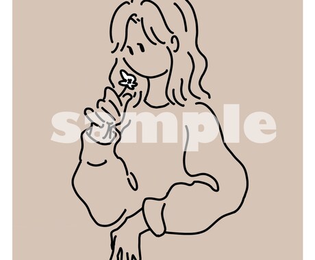 snsアイコン制作します ゆるっとしたシンプルなイラストをお描きします！ イメージ1
