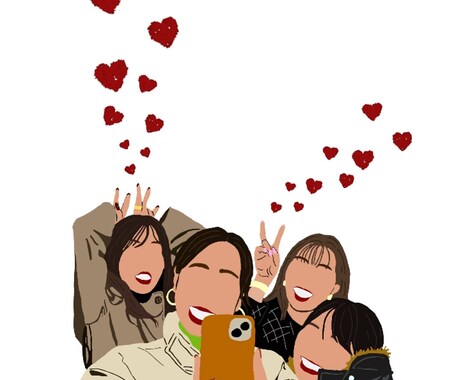 お気に入りの写真やイメージをイラストにます イメージ1