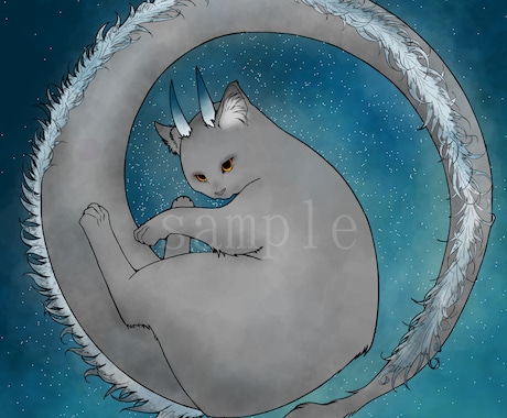 不思議な猫ちゃんを生み出します 猫＋〇〇(動物など)のイラストを描きます イメージ1