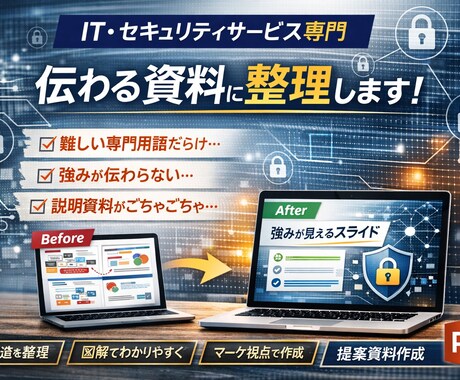 伝わらない提案資料を改善します IT×マーケ視点で構造から整えます イメージ1