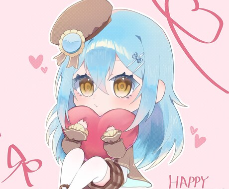 可愛い女の子のSNSアイコン、ヘッダー描きます 貴方だけの可愛いアイコンお描きします！ イメージ1