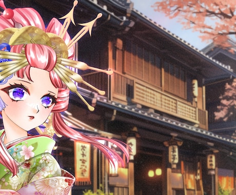 背景込み【一枚絵】制作いたします 美麗な一枚絵を作成いたします。 イメージ1