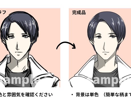 アニメ塗りでアイコン描きます パキッとした塗りのイラストアイコンが欲しい方に イメージ2