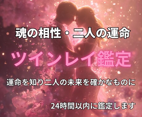 最高峰ツインレイ霊視《お二人の相性の秘密》占います 魂の片割れ・運命の相手との未来を幸福へと導く奇跡の鑑定 イメージ1