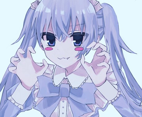 SNS等に使えるアイコン作成します かわいい萌え厚塗りイラストが好きな方へ イメージ2