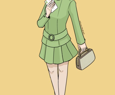 人物イラストを制作します 顔のアップから半身（バストアップ）全身像まで イメージ2