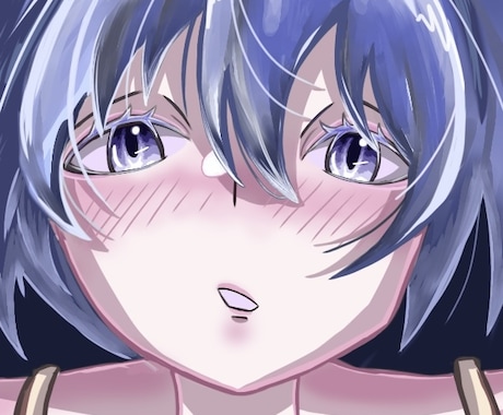 SNSのアイコン用イラスト描きます 髪の書き込みと表情表現が得意です！ イメージ1