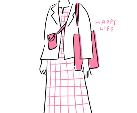 ほっこりにがおえ・ファッションイラスト描きます 可愛くて目にとまる、センスのいい似顔絵 イメージ2