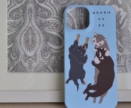 好きなモチーフのオリジナルスマホケース作ります 思い出の物や趣味、楽器等を描いてオリジナルグッズ作ります イメージ2
