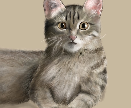 愛猫さんのイラストを描きます ちょっぴりリアルでおしゃれな雰囲気に仕上げます イメージ2